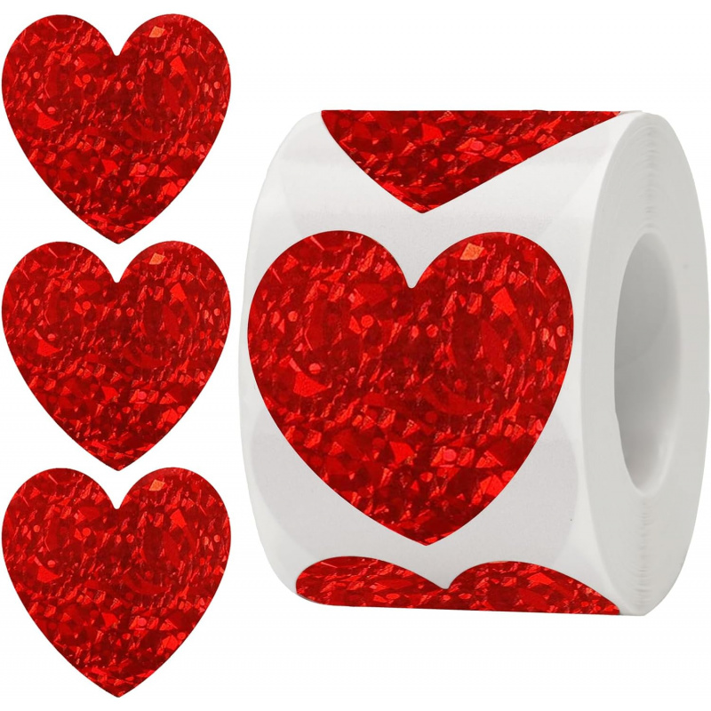 Wedding Envelopes - Heart Stickers - 500Pcs Valentines Day