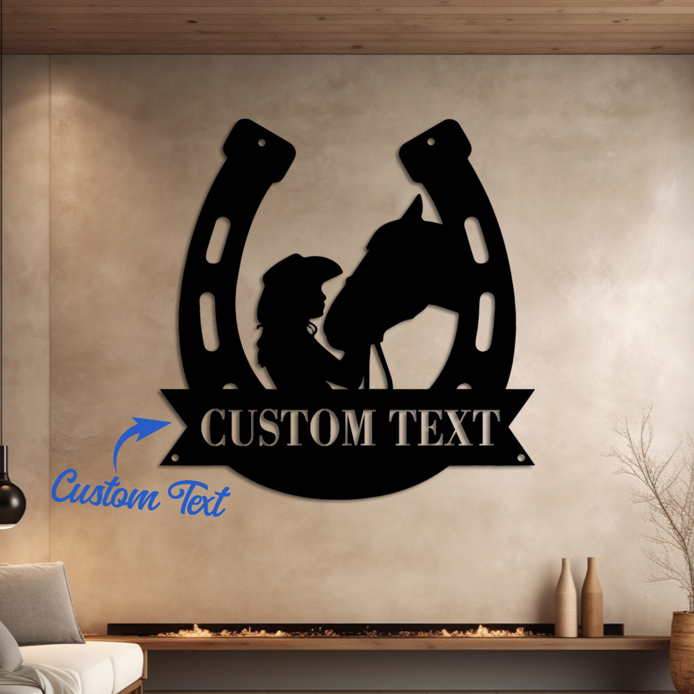 Wedding Party Supply - 1pc Fashion Customized Horseshoe Wall Metal