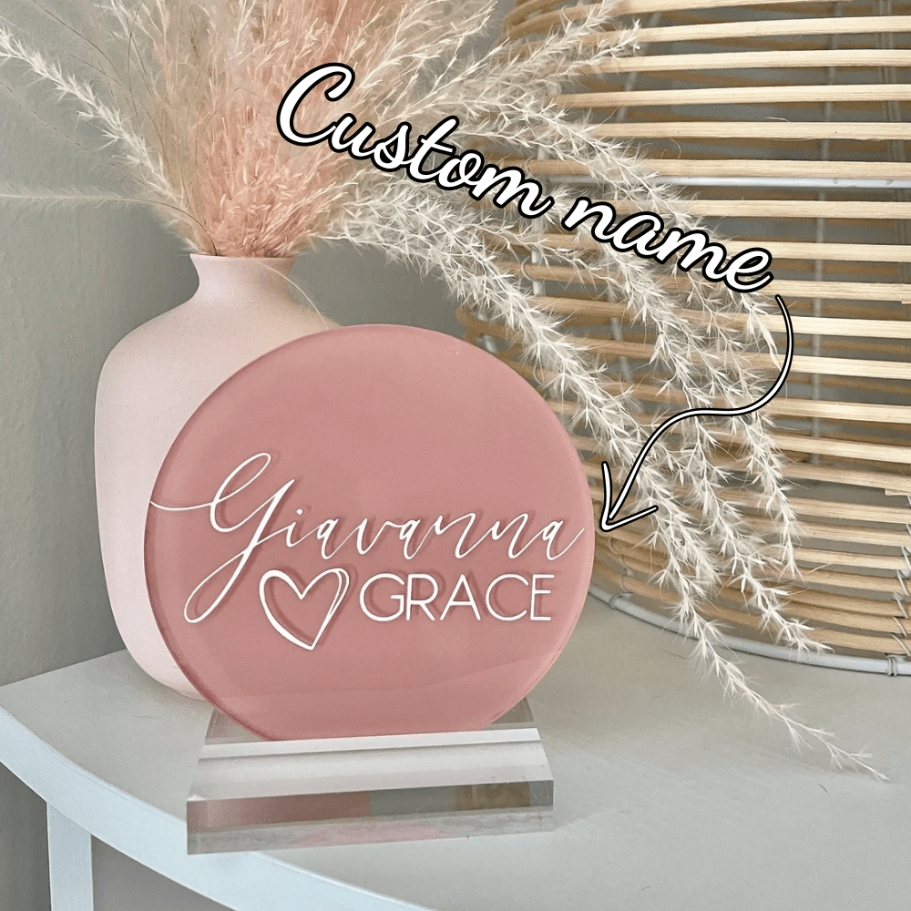 Wedding Party Supply - Custom Acrylic Ornament Customized Personalized Name