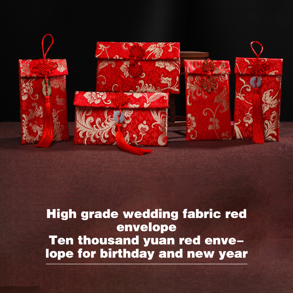 Chinese Style Brocade Red Enve - Wedding Envelopes avis et prix