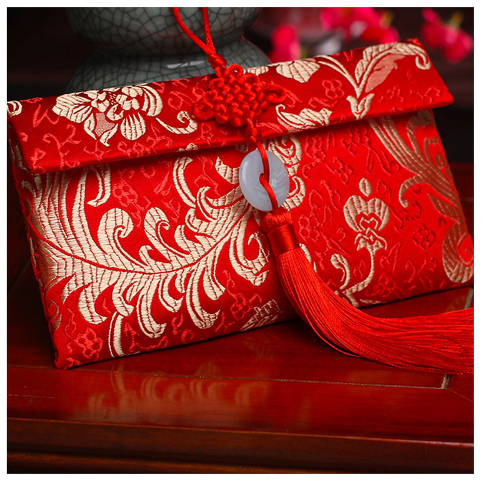 Chinese Style Brocade Red Enve - Wedding Envelopes avis et prix