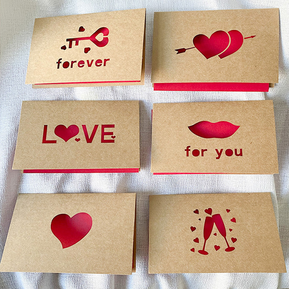 Love Gift Cards Red Kraft Pape - Wedding Supply Business avis et prix