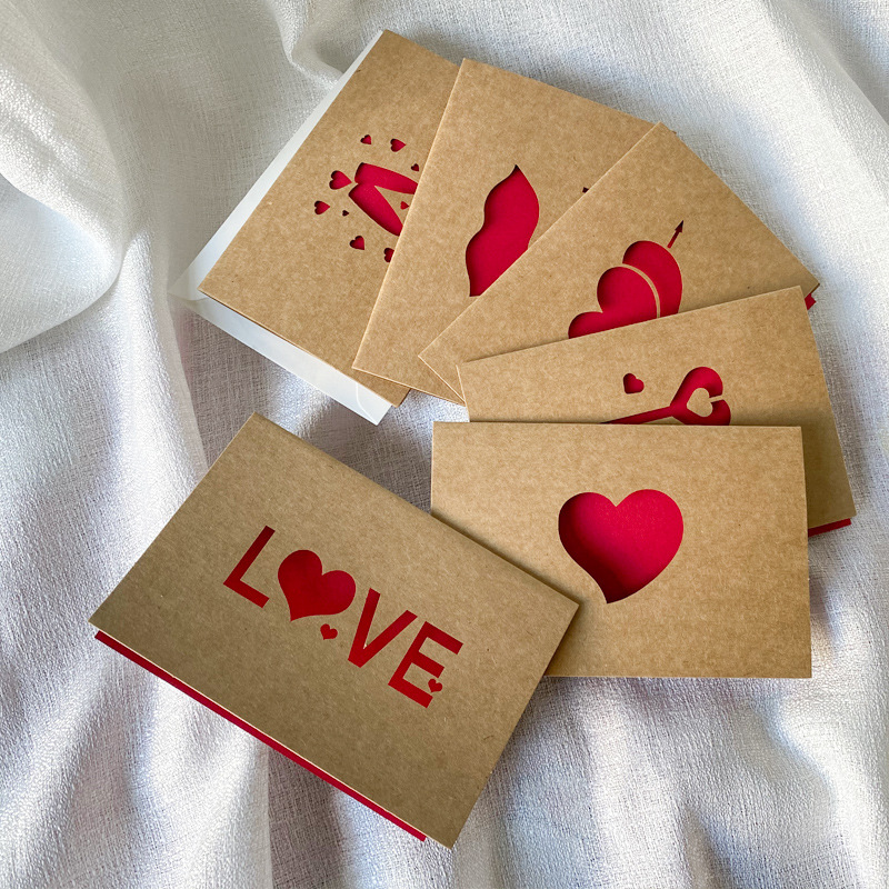Love Gift Cards Red Kraft Pape - Wedding Supply Business avis et prix