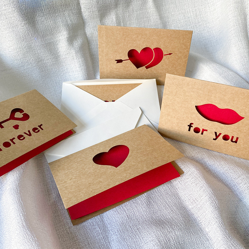 Love Gift Cards Red Kraft Pape - Wedding Supply Business avis et prix