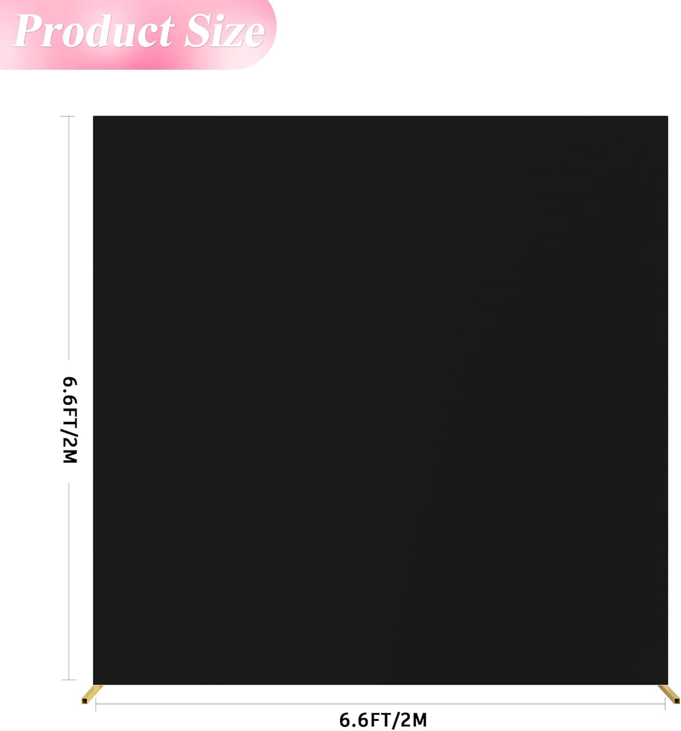 Black Spandex Square Arch Cove - Wedding Backdrop Curtain avis et prix
