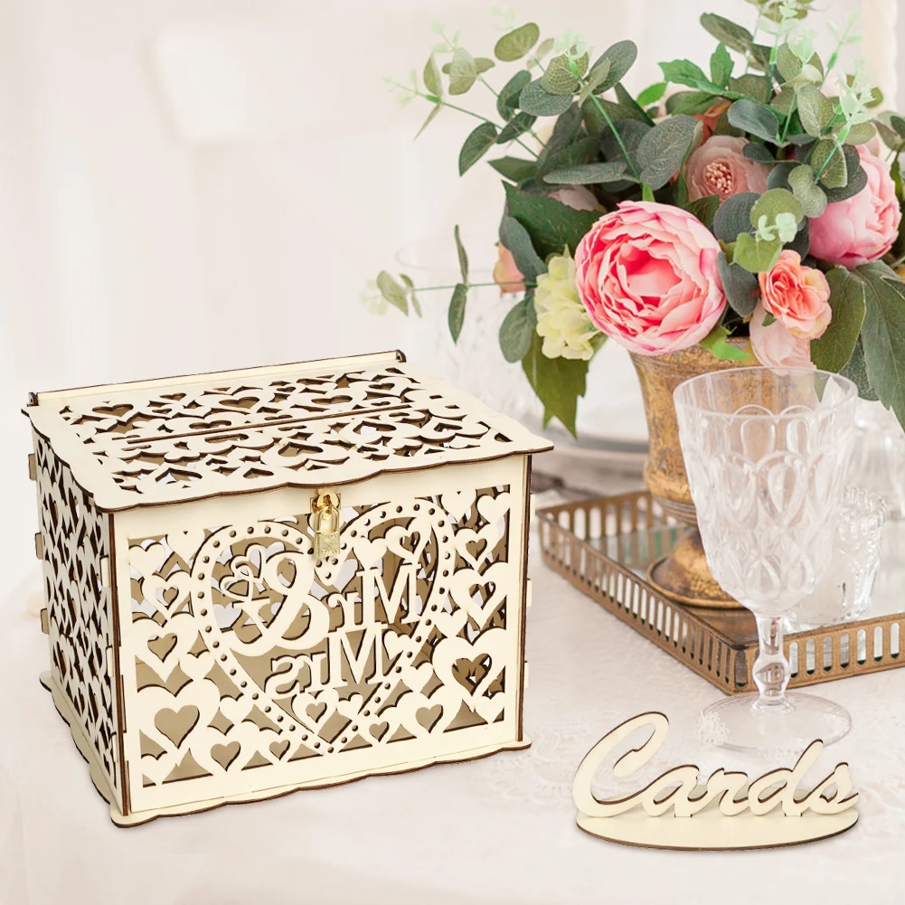 Wooden Wedding Card Box Weddin - Wedding Sutra avis et prix