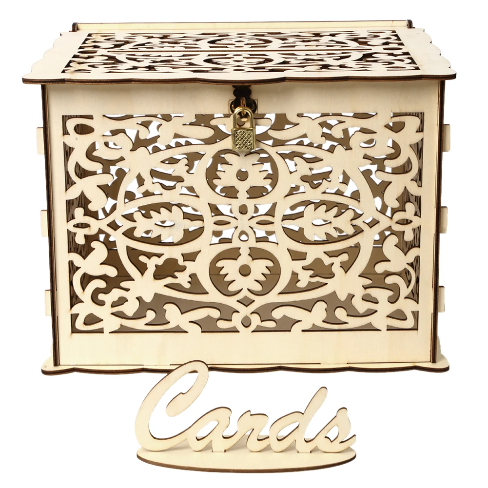 Wooden Wedding Card Box Weddin - Wedding Sutra avis et prix