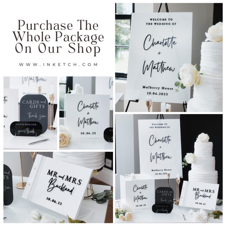 White Card Box for Wedding 3D  - Personalized Guest Book avis et prix