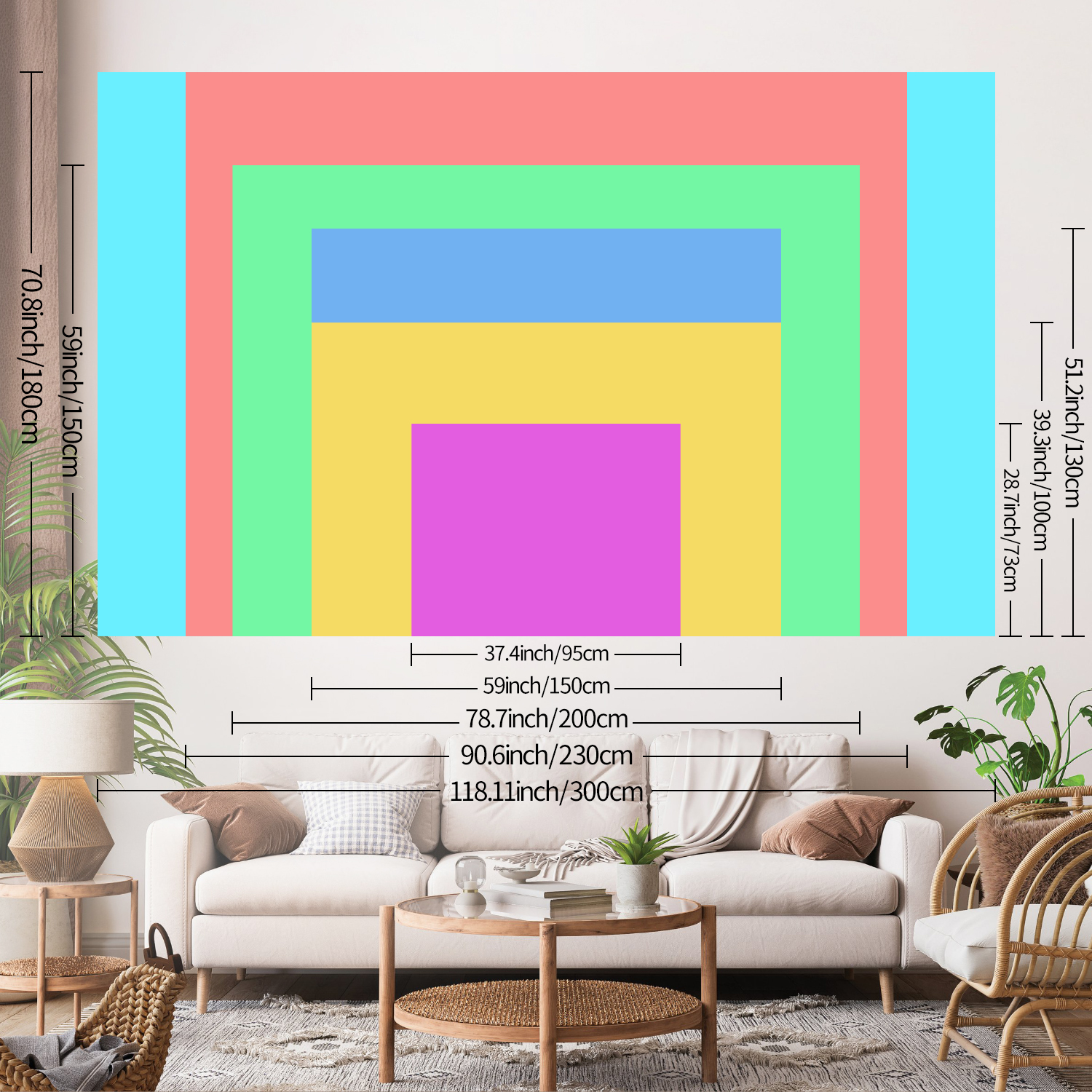 1pc Customized tapestries, cus - Wedding Party Supply avis et prix
