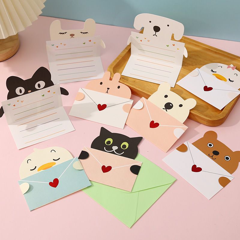 9Pcs Cartoon Animal Gift Card  - Wedding Sutra avis et prix
