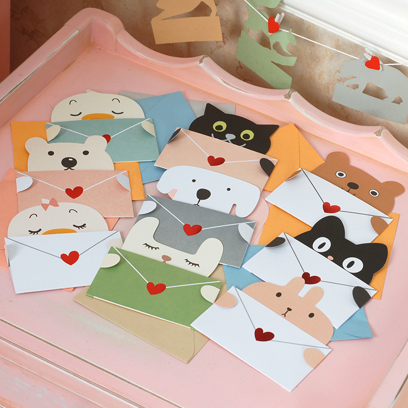 9Pcs Cartoon Animal Gift Card  - Wedding Sutra avis et prix