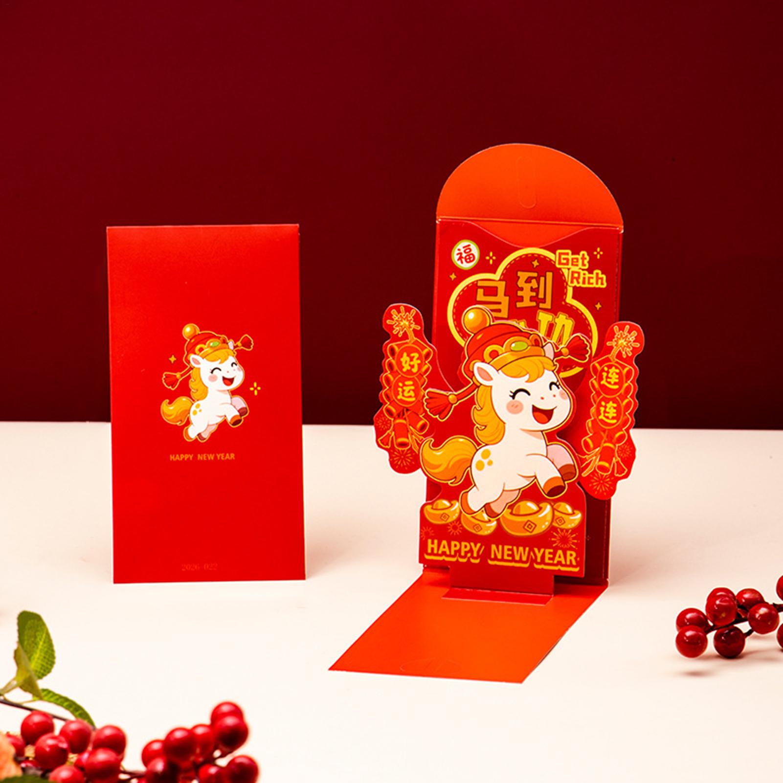 Red Envelopes 2026 3D Lunar Ba - Wedding Envelopes avis et prix