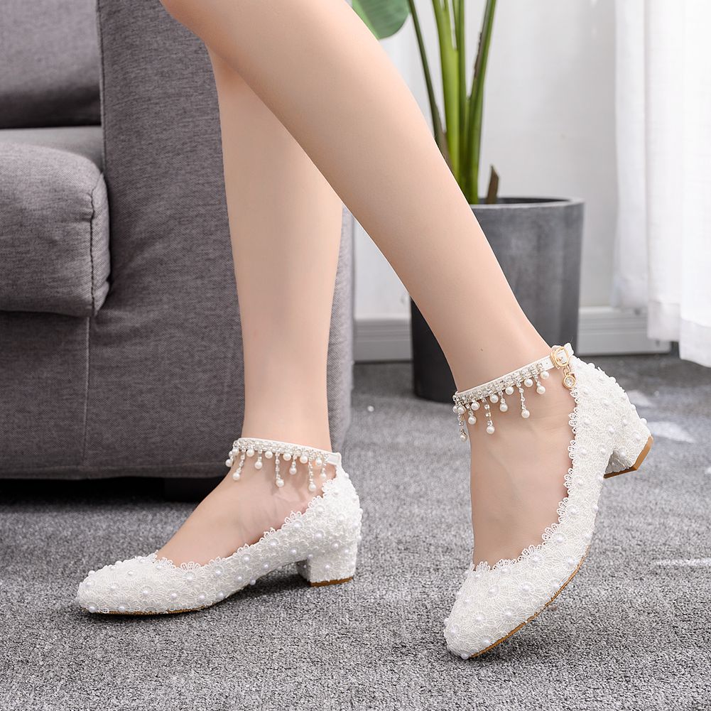 Women's Closed Toe Low Chunky  - Wedding Fx avis et prix