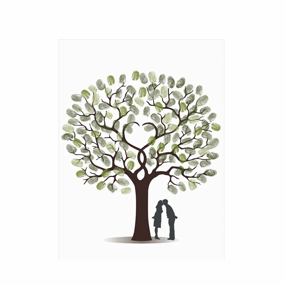 Wedding Fingerprint Tree Canva - Personalized Guest Book avis et prix