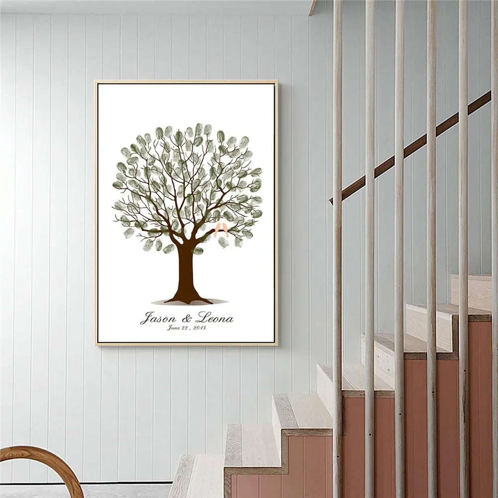 Wedding Fingerprint Tree Canva - Personalized Guest Book avis et prix