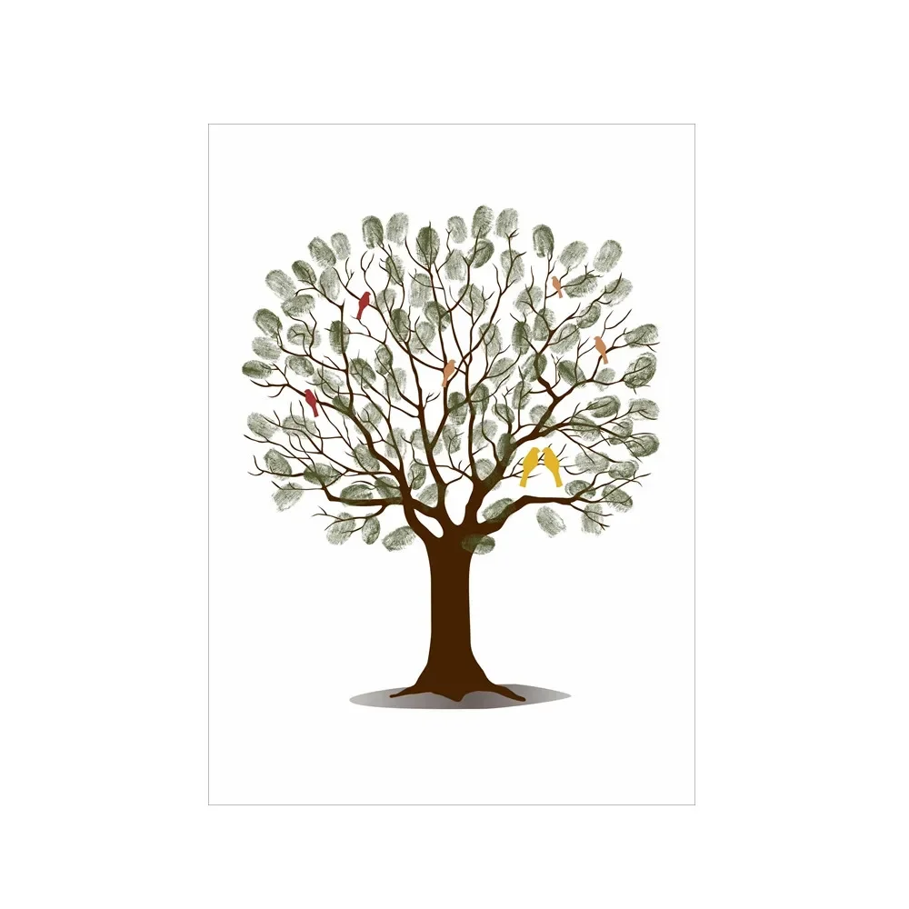Wedding Fingerprint Tree Canva - Personalized Guest Book avis et prix
