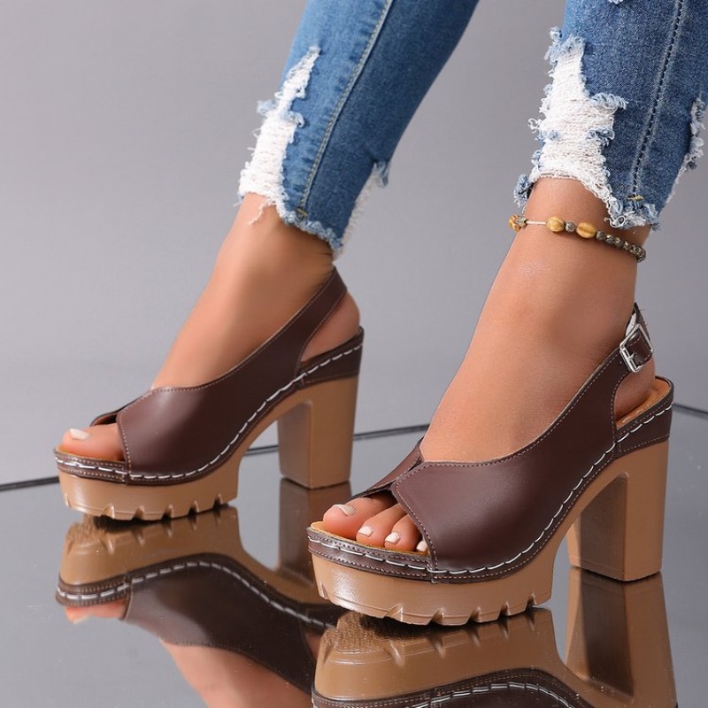 Women's Sandals Chunky High He - Wedding Fx avis et prix