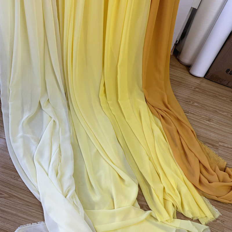 White Yellow Chiffon Fabric Br - Wedding Backdrop Curtain avis et prix