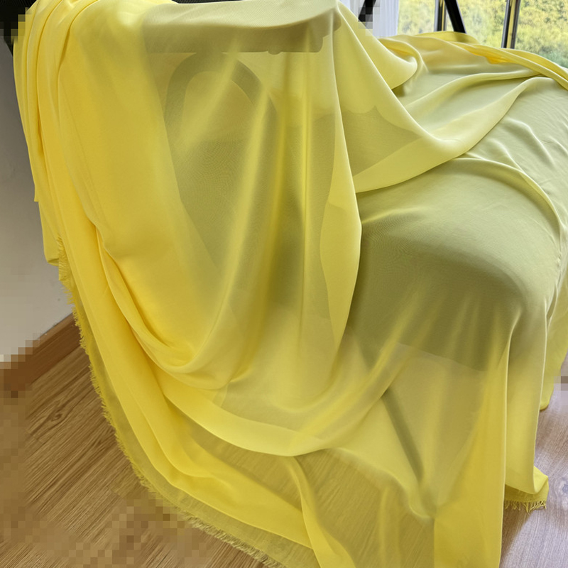 White Yellow Chiffon Fabric Br - Wedding Backdrop Curtain avis et prix