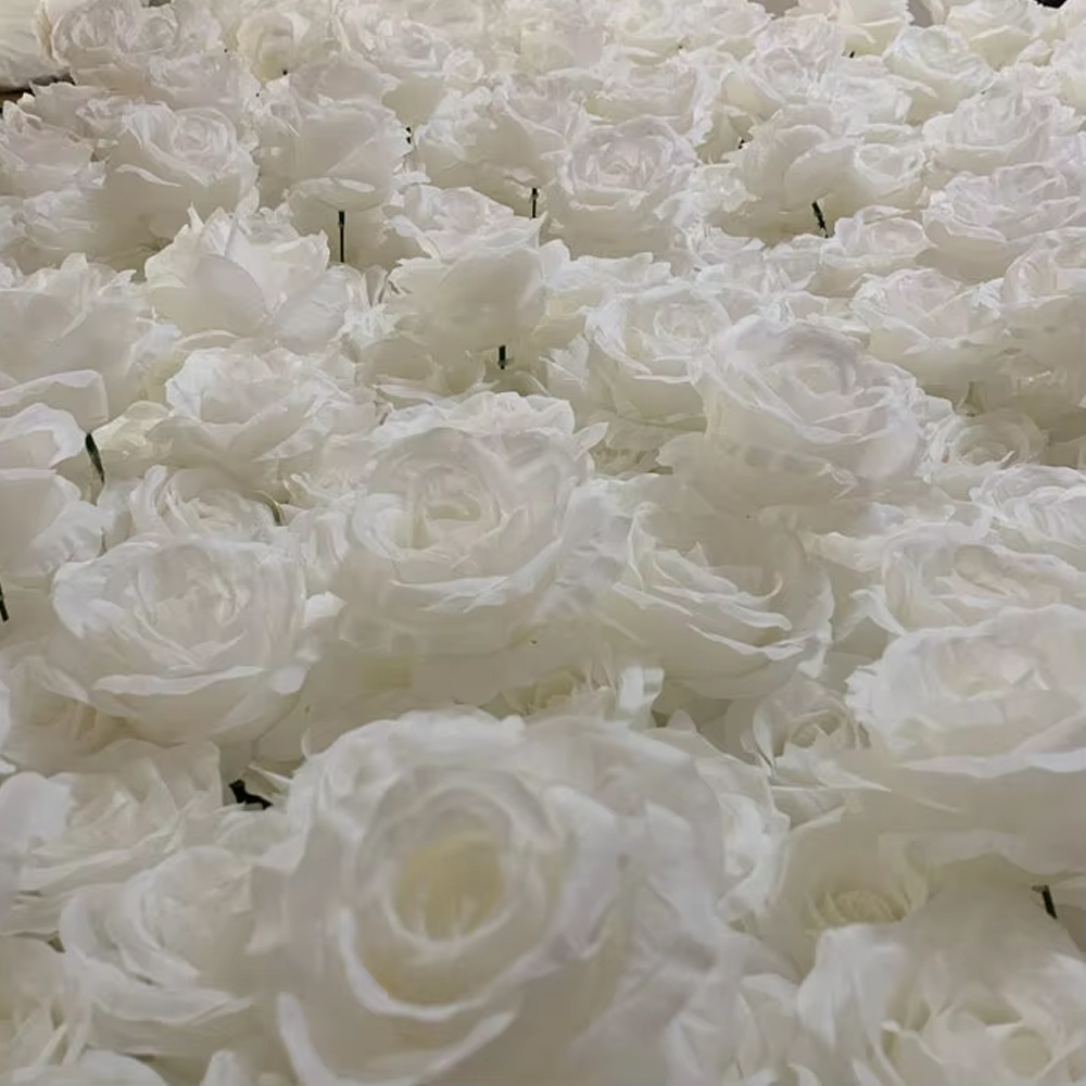 Uflower 3D White Rose Cloth Cu - Wedding Backdrop Curtain avis et prix