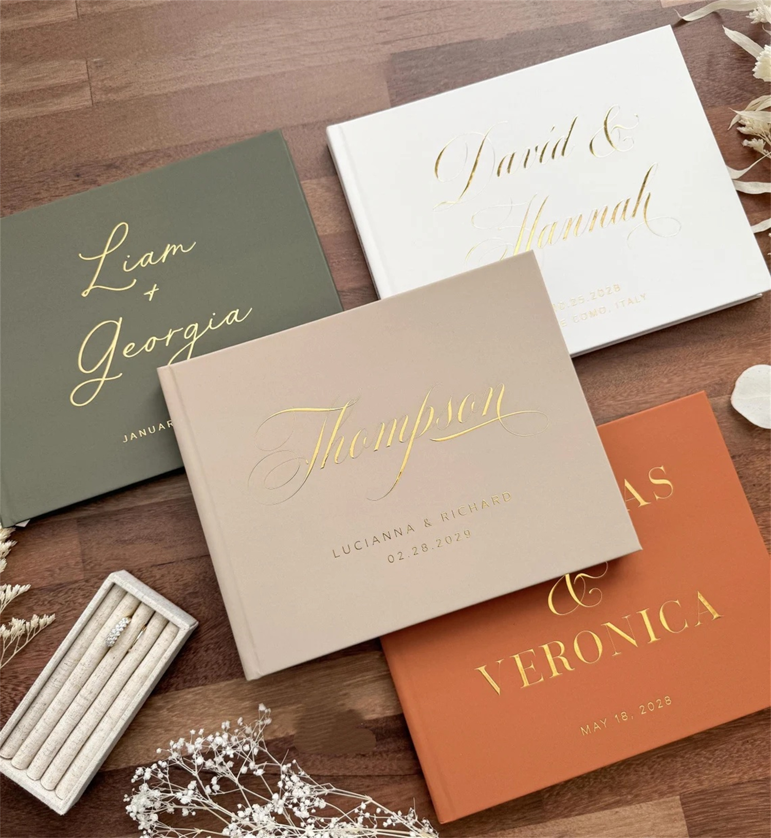 Custom Personalized Linen Wedd - Personalized Guest Book avis et prix