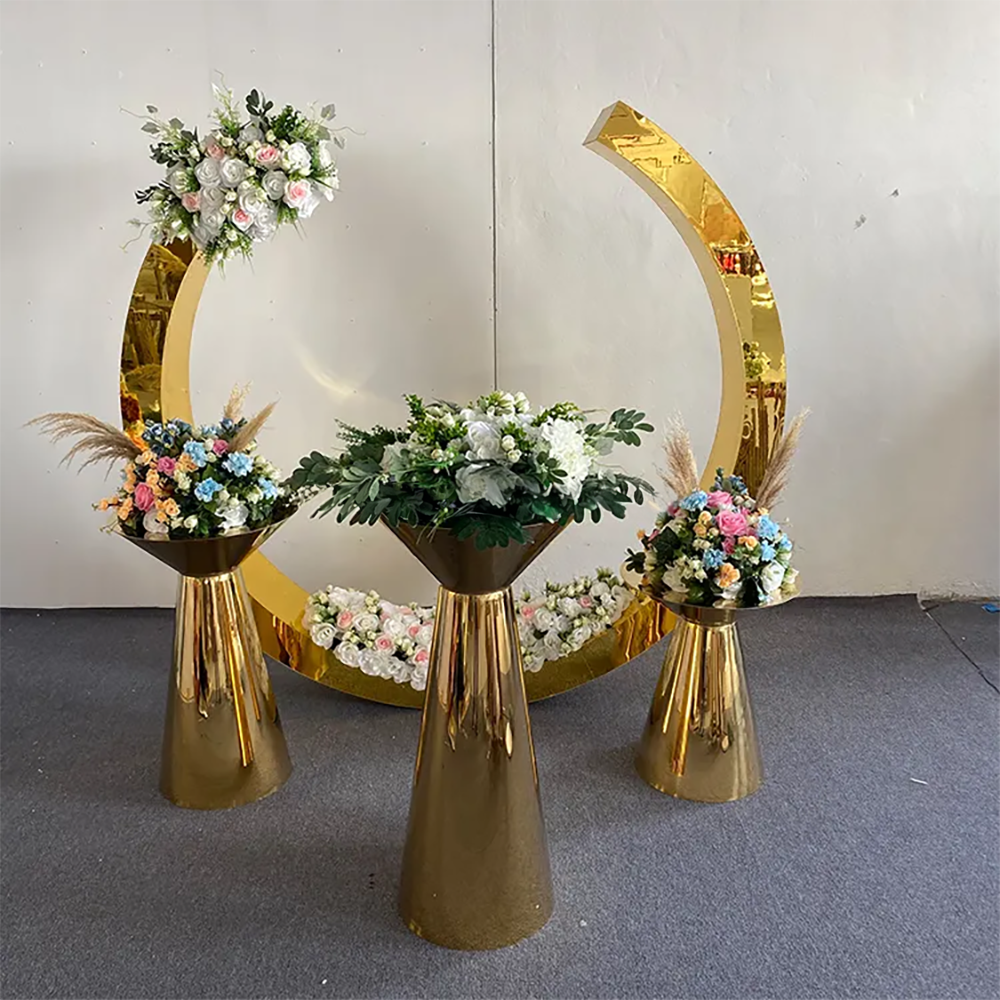Hot Sale Gold Trim Flower Acry - Supplier Wedding avis et prix