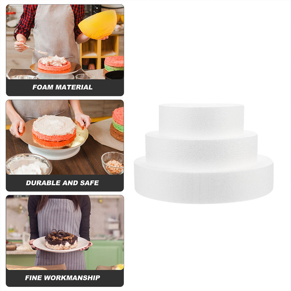 3Pcs Cake Dummy Foam Display W - Wedding Decoration Supply avis et prix