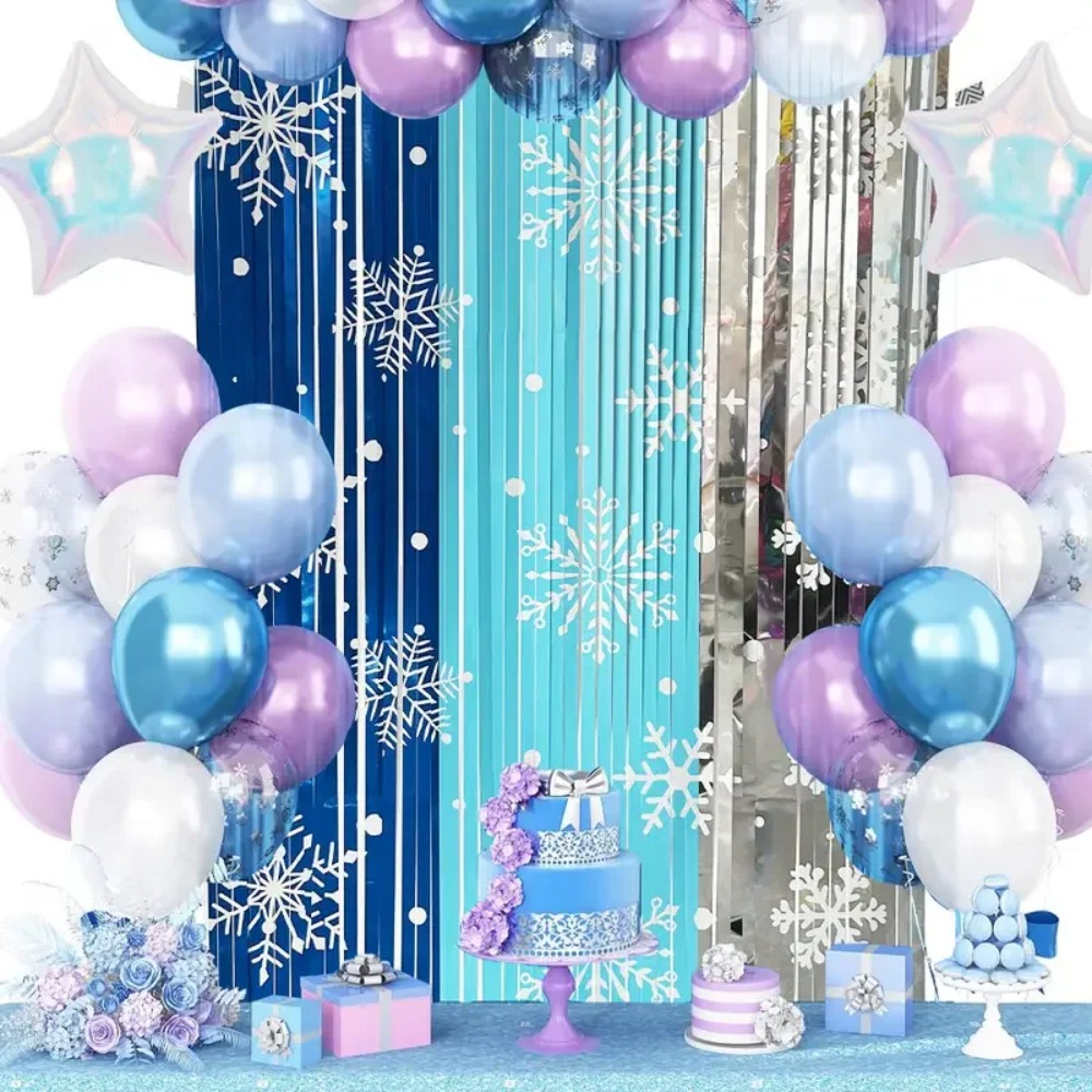 1-10PCS Christmas Snowflake Ta - Wedding Backdrop Curtain avis et prix