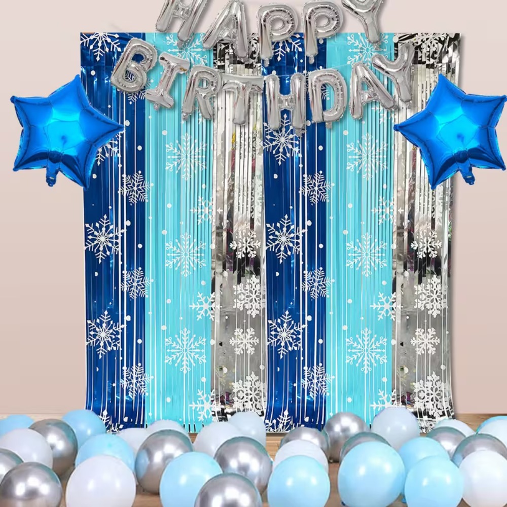 1-10PCS Christmas Snowflake Ta - Wedding Backdrop Curtain avis et prix