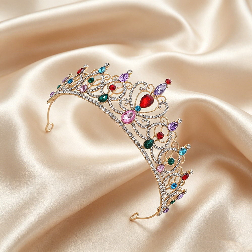 Luxury Vintage Gold Tiara Crow - Wedding Party Supply avis et prix