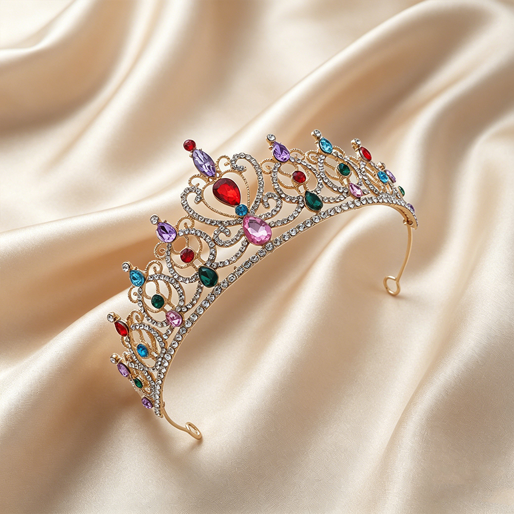 Luxury Vintage Gold Tiara Crow - Wedding Party Supply avis et prix