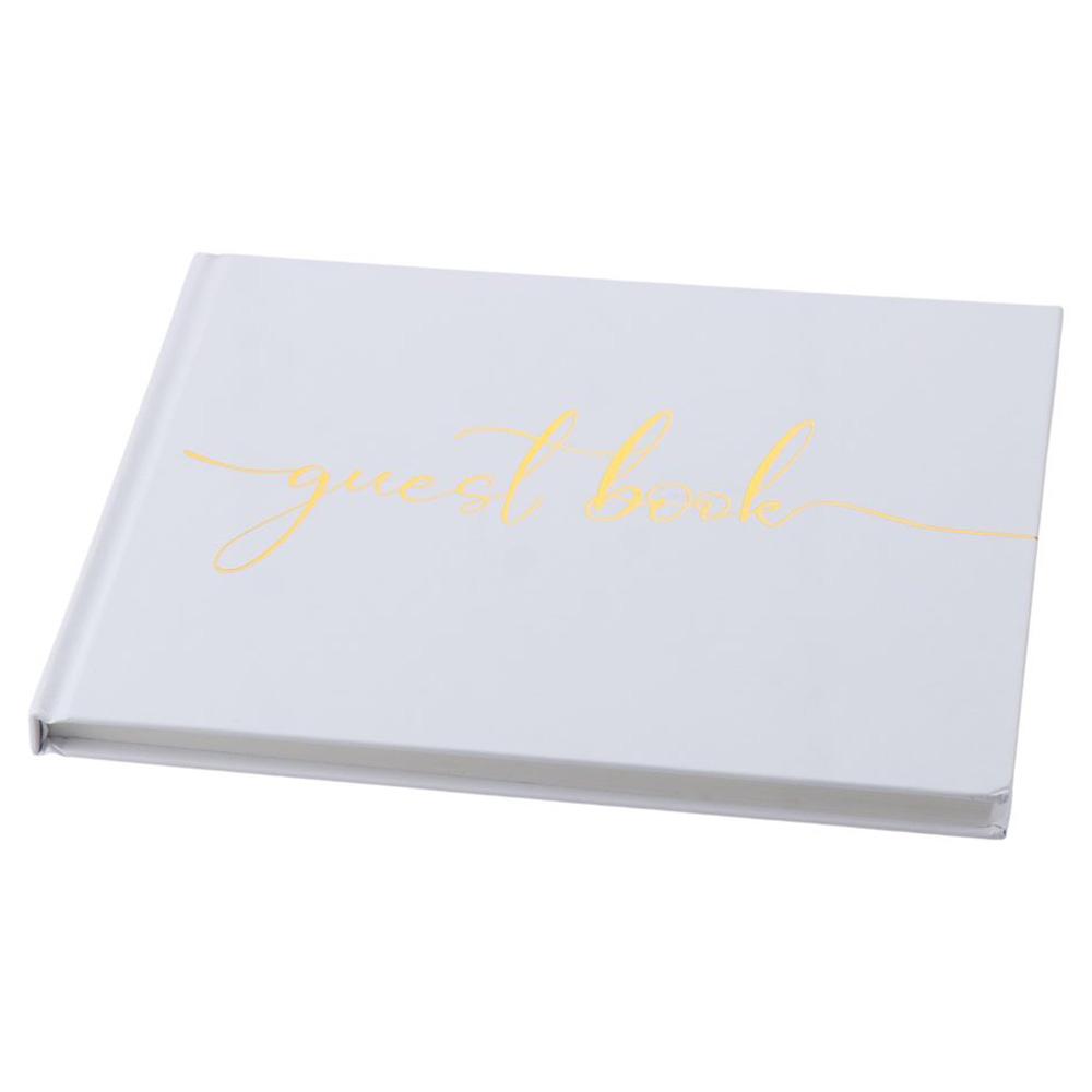 Pink/Black/White Wedding Guest - Personalized Guest Book avis et prix