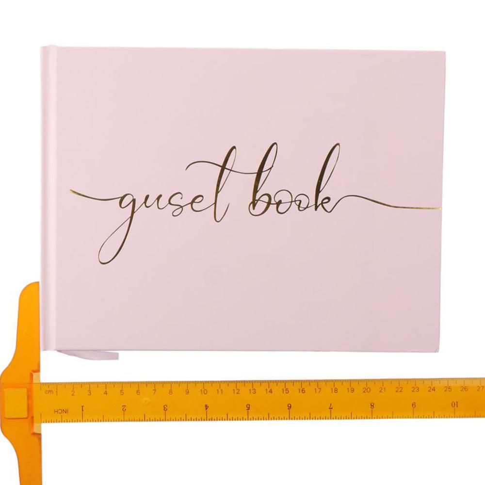 Pink/Black/White Wedding Guest - Personalized Guest Book avis et prix