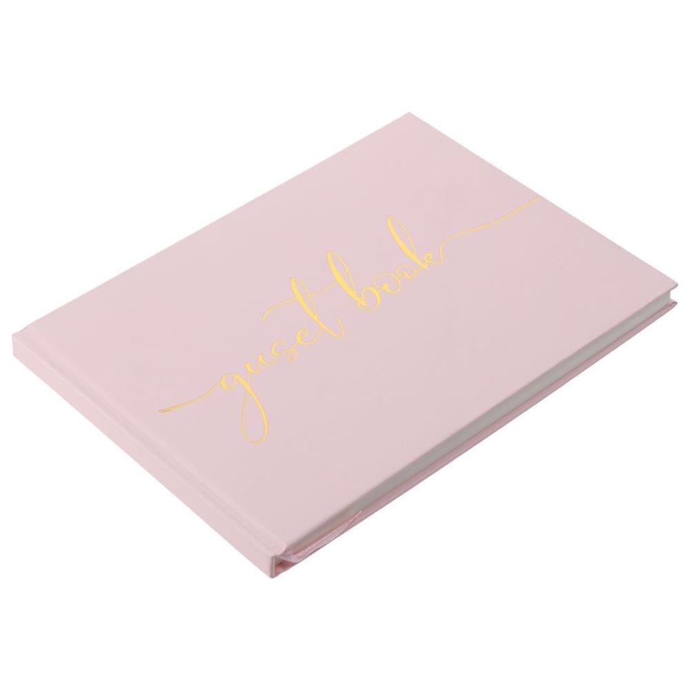 Pink/Black/White Wedding Guest - Personalized Guest Book avis et prix