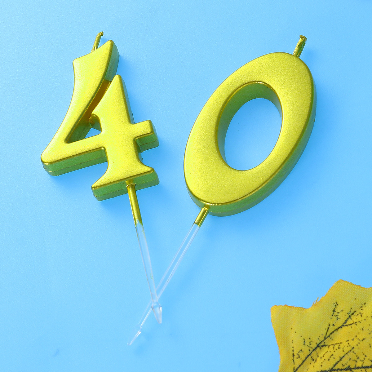 2Pcs Birthday Number 40 Golden - Wedding Decoration Supply avis et prix