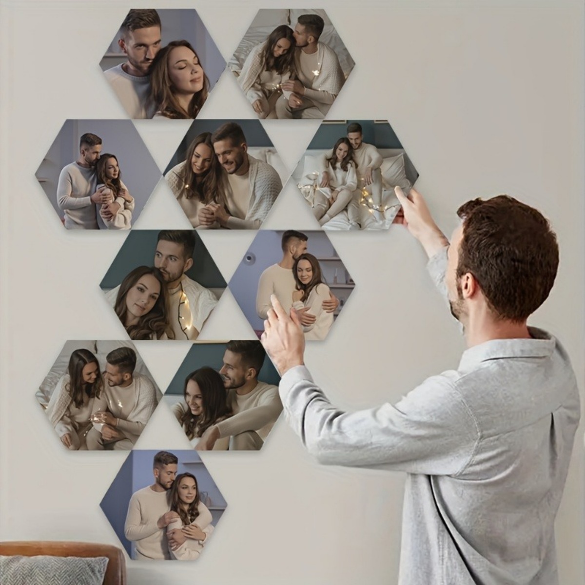 Custom Wall Decor — Modern Hex - Wedding Party Supply avis et prix