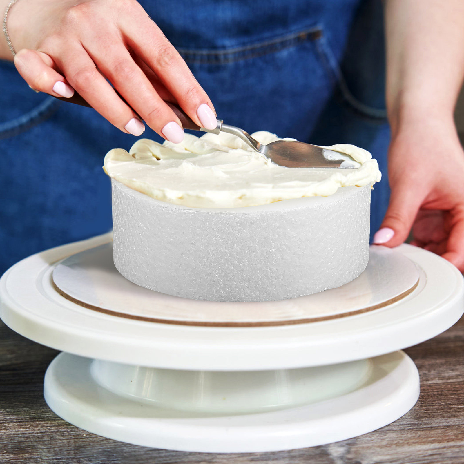 3Pcs DIY Round Cake Dummies Ba - Wedding Decoration Supply avis et prix
