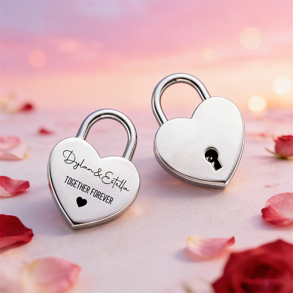 Custom Name Heart-Shaped Padlo - Wedding Party Supply avis et prix