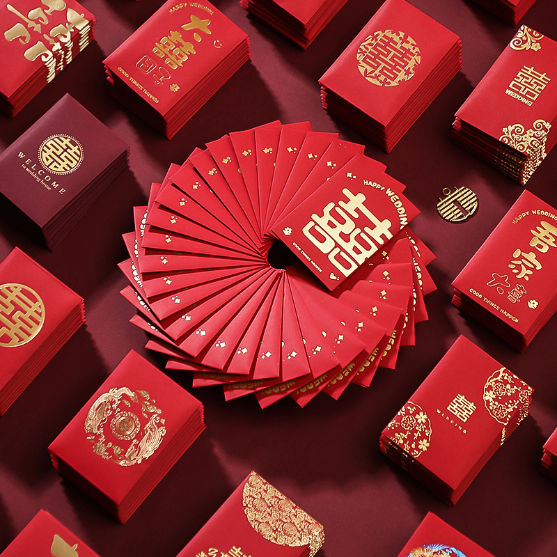 50pcs Chinese New Year Red Env - Wedding Envelopes avis et prix