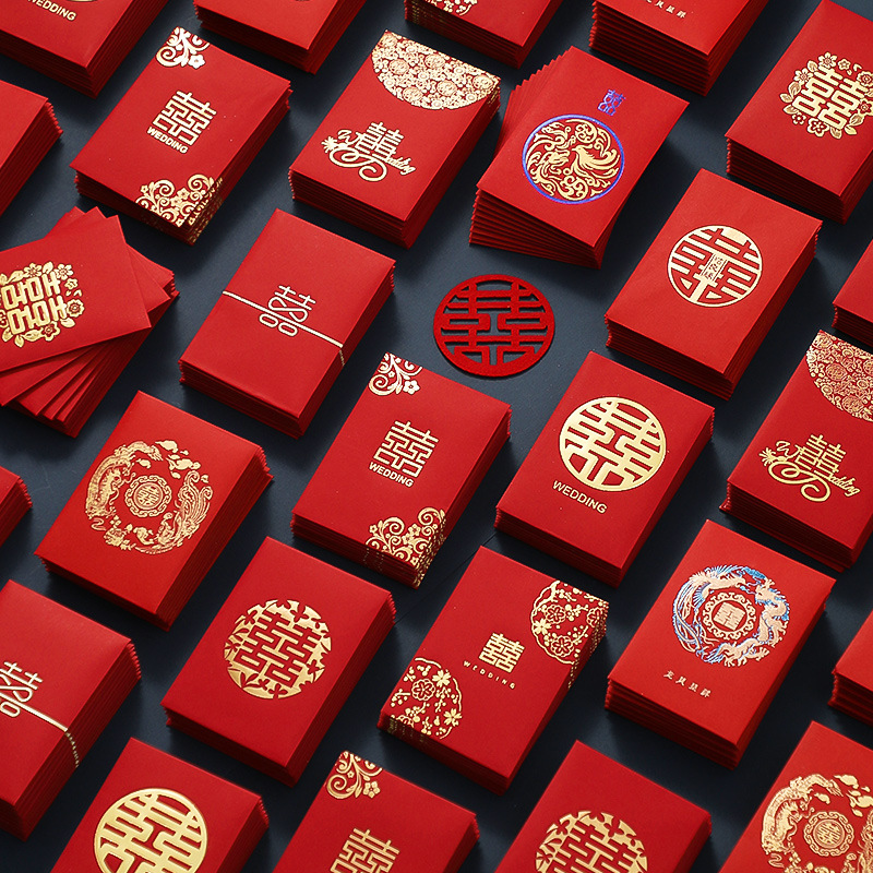 50pcs Chinese New Year Red Env - Wedding Envelopes avis et prix