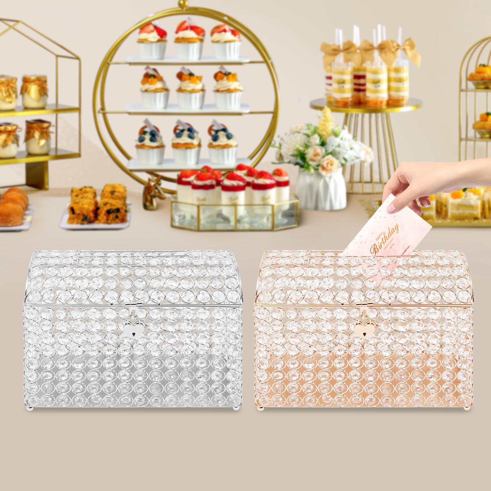Wedding Card Box w/ Lock Weddi - Wedding Supply Business avis et prix