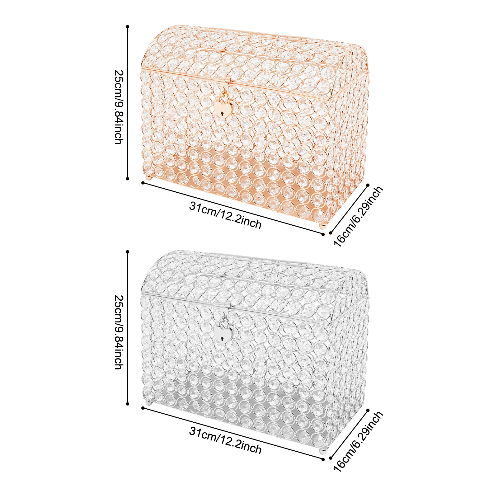 Wedding Card Box w/ Lock Weddi - Wedding Supply Business avis et prix