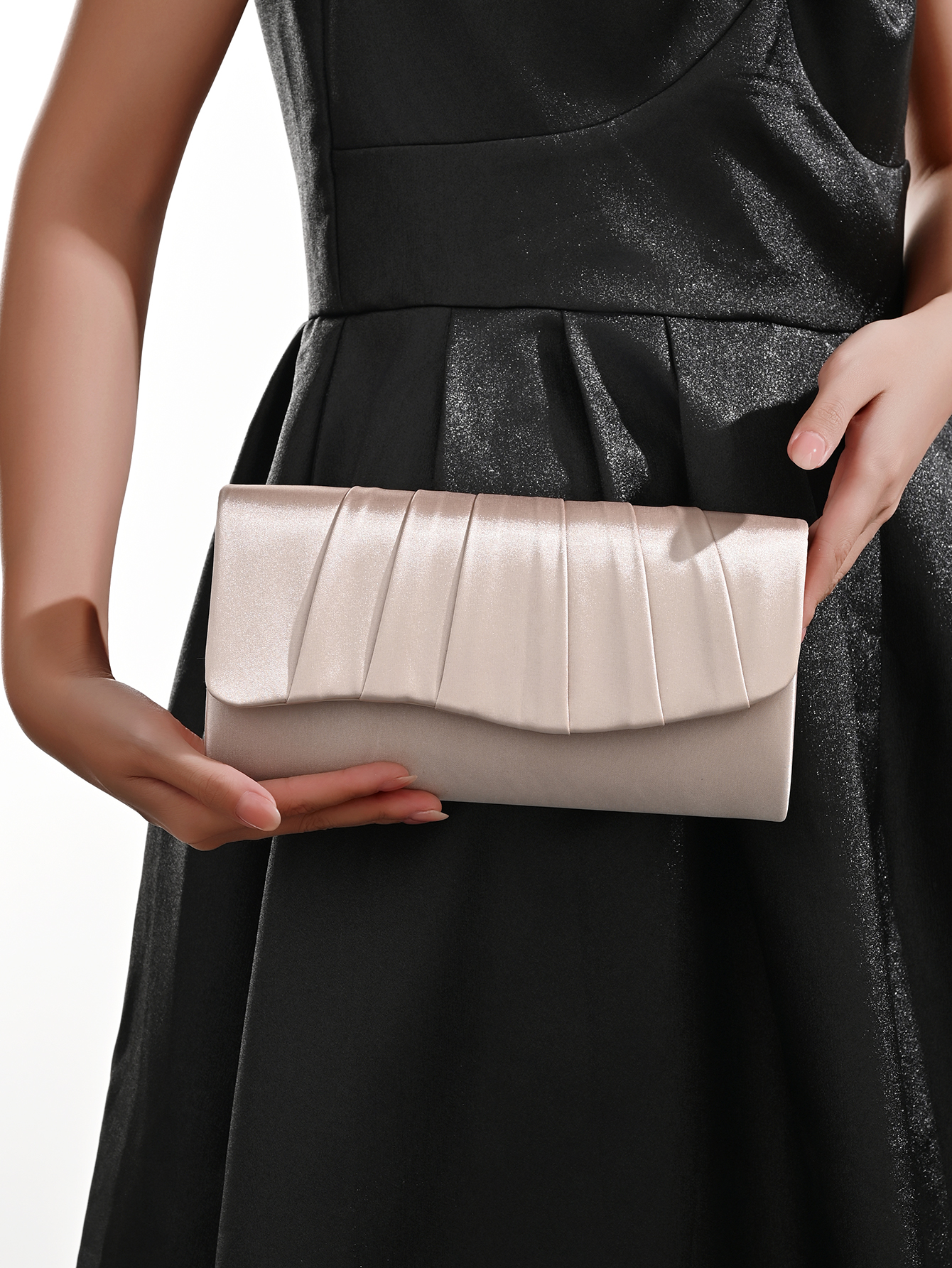 Ladies Dinner Bag Pleated Soli - Wedding Envelopes avis et prix