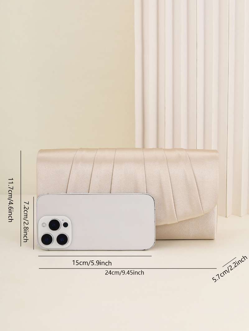 Ladies Dinner Bag Pleated Soli - Wedding Envelopes avis et prix