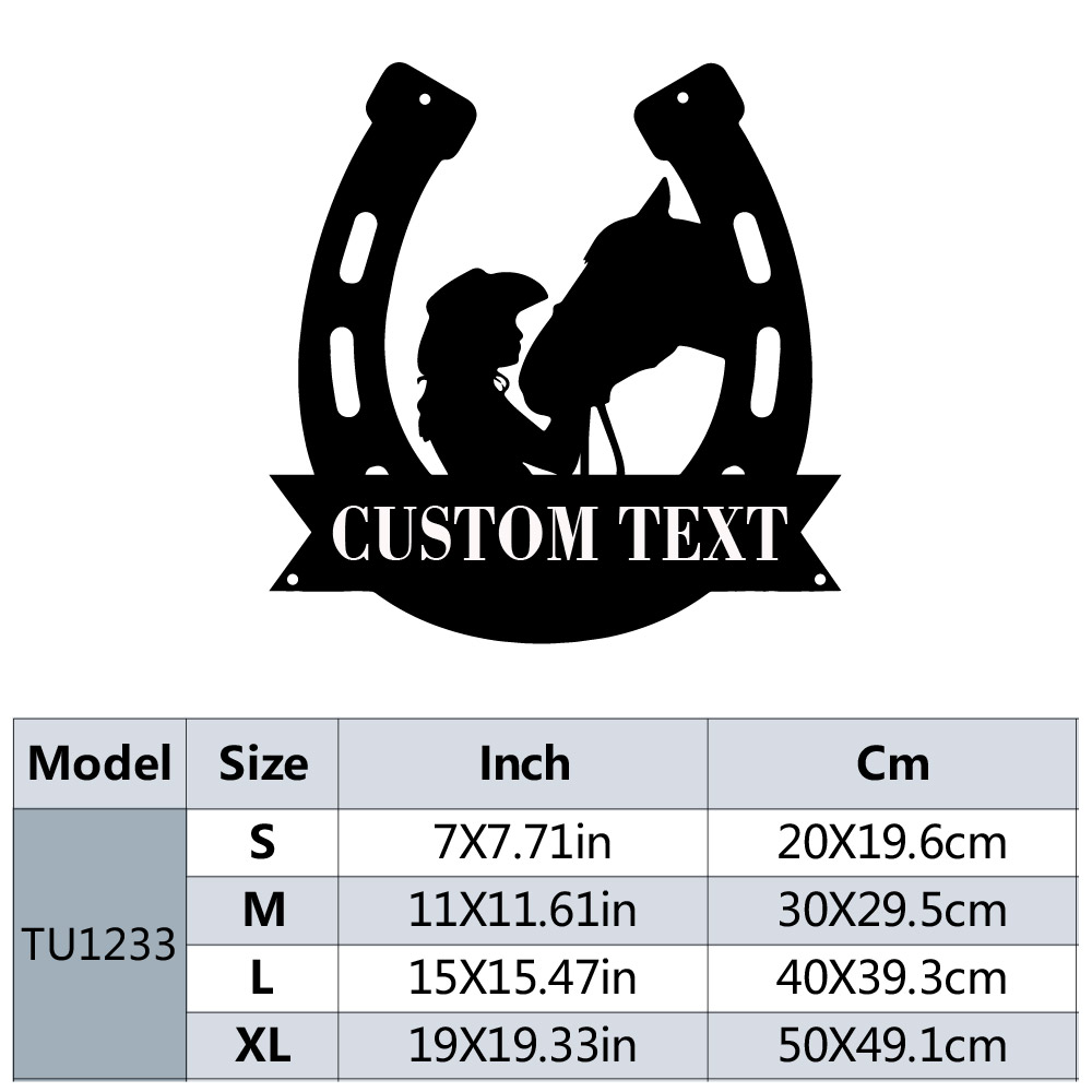 1pc Fashion Customized Horsesh - Wedding Party Supply avis et prix