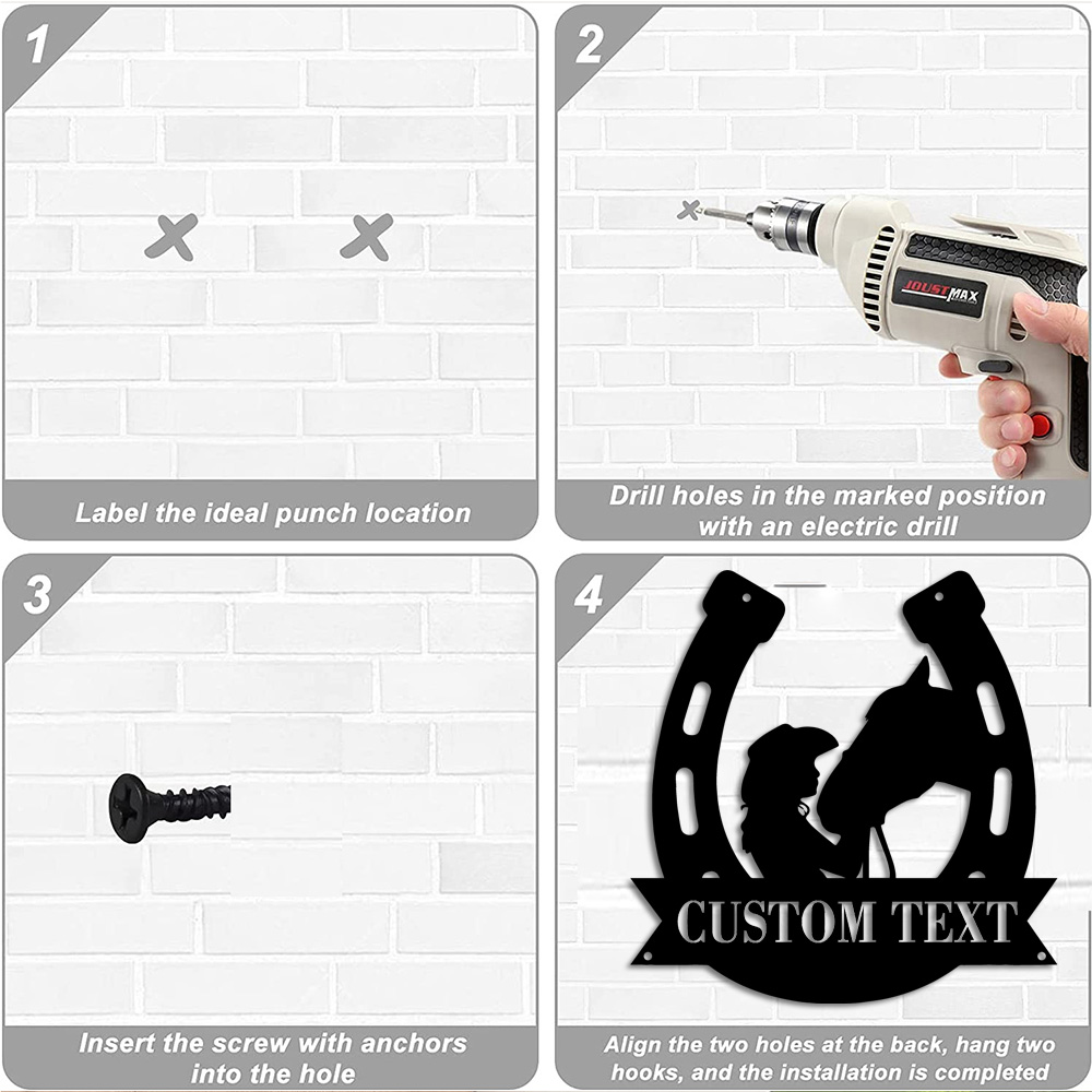 1pc Fashion Customized Horsesh - Wedding Party Supply avis et prix