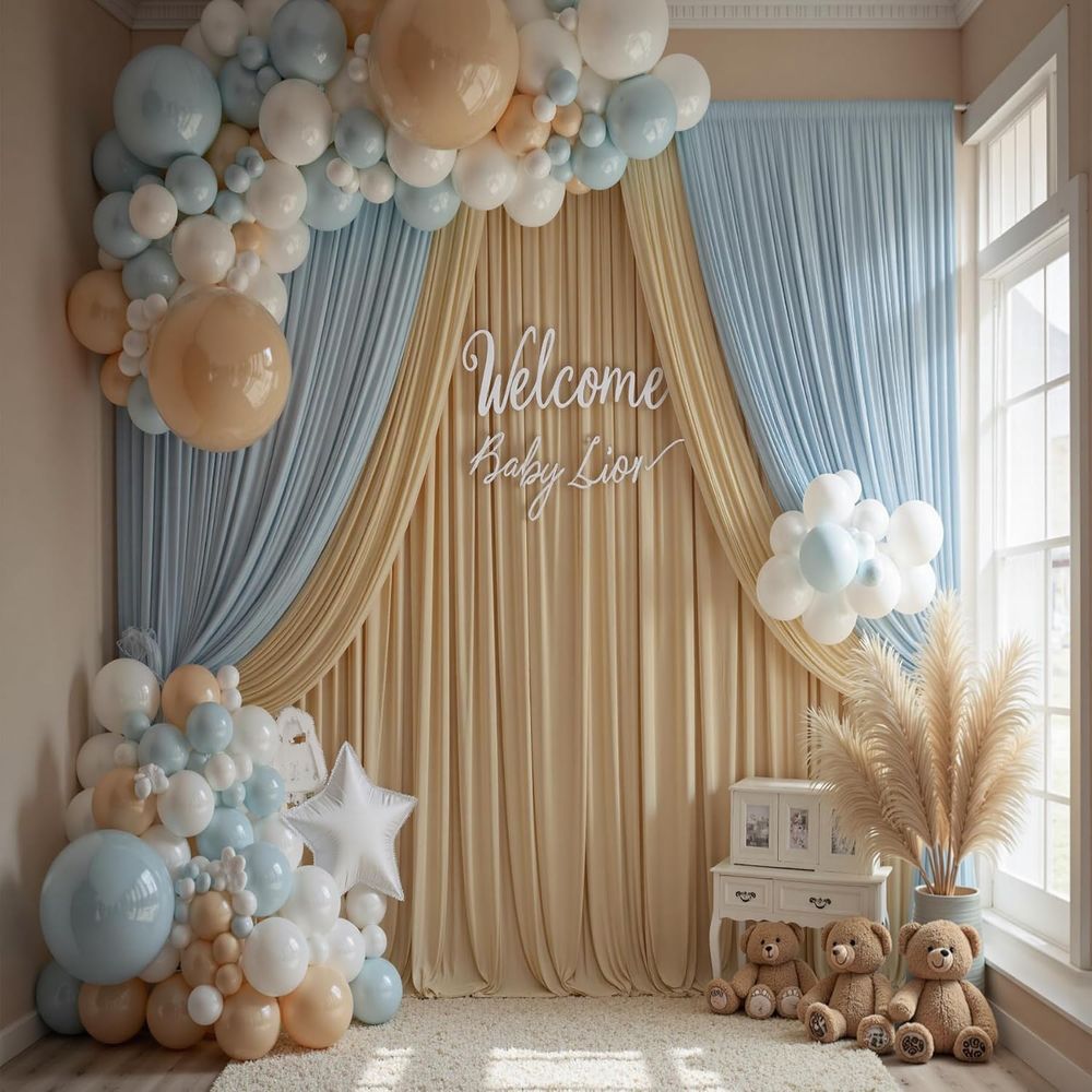 60×14 t Beige Backdrop Curtain - Wedding Backdrop Curtain avis et prix