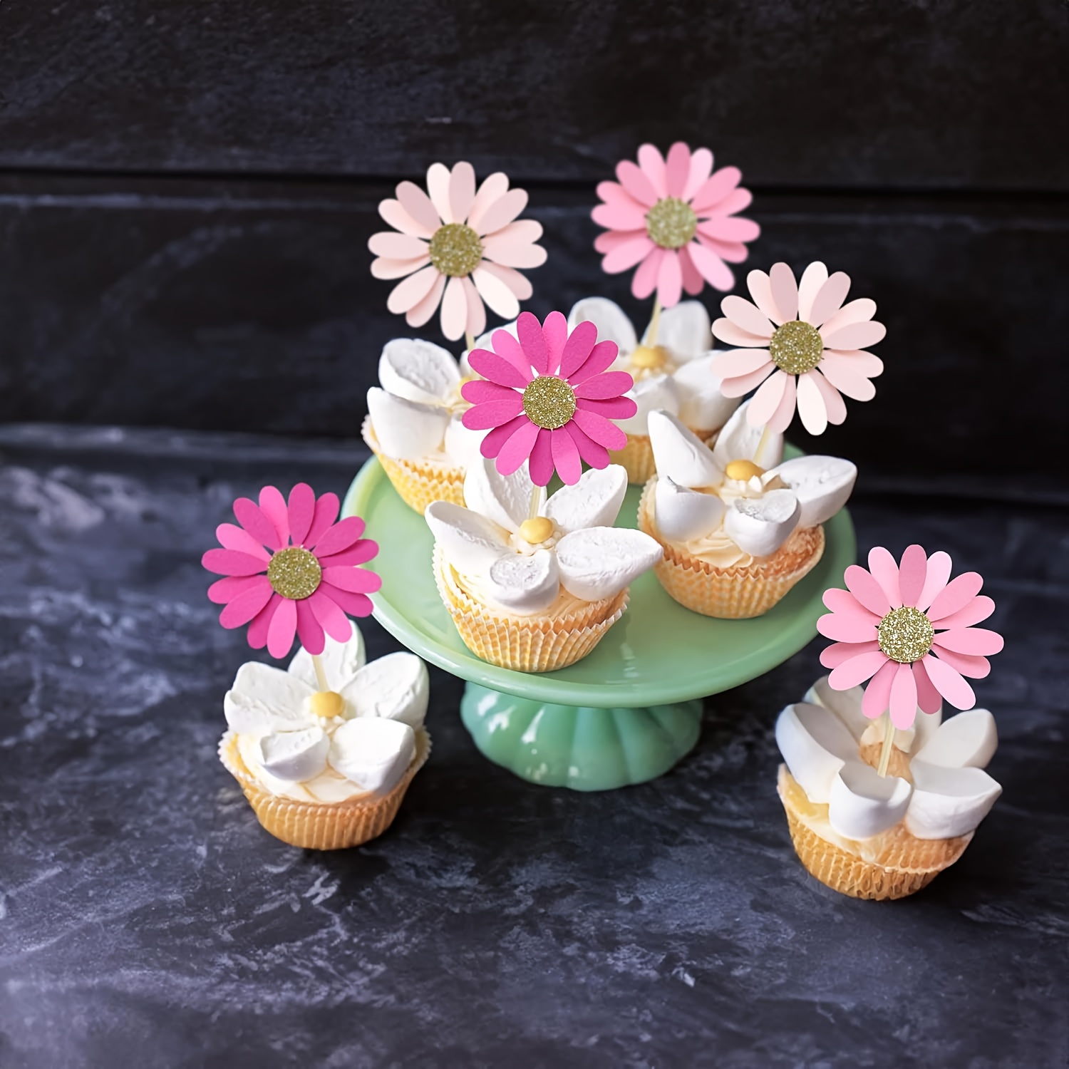 24 pieces Daisy Cupcake Decora - Wedding Decoration Supply avis et prix