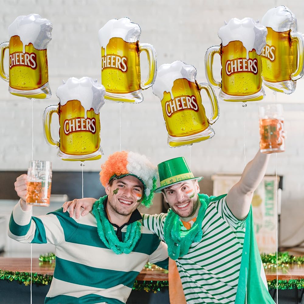 6pcs Cheers Beer Mug Balloons  - Wedding Alcohol Supply avis et prix