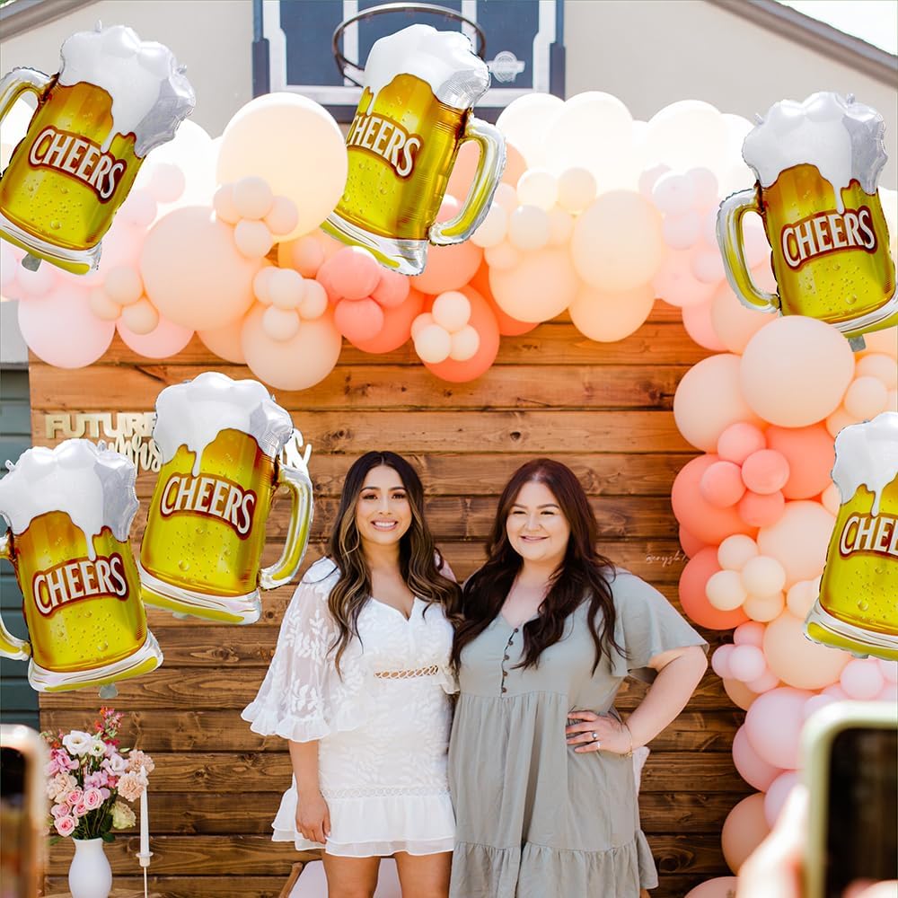 6pcs Cheers Beer Mug Balloons  - Wedding Alcohol Supply avis et prix